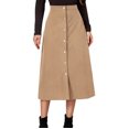 thumbnail image 2 of Homenesgenics Skirt for Women Denim Women's Fashion Mid Long Leopard Sexy Print High Waist A-Line Skirt Skirt Beige XL, 2 of 6