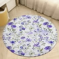 thumbnail image 4 of Floral Colorful Flower Round Rugs -Washable Non-Slip Small Round Area Rug Throw Soft Circle Rugs for Bedroom, Modern Print Indoor Carpet for Entryway Sofa Living Room, 4 of 6