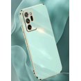 thumbnail image 4 of Compatible with Galaxy Note 20 Ultra Case Cover Camera Lens Protection & Electroplate Shockproof Bumper TPU Protective Phone Cases for Samsung Galaxy Note 20 Ultra 5G 6.9"-Light Green, 4 of 9
