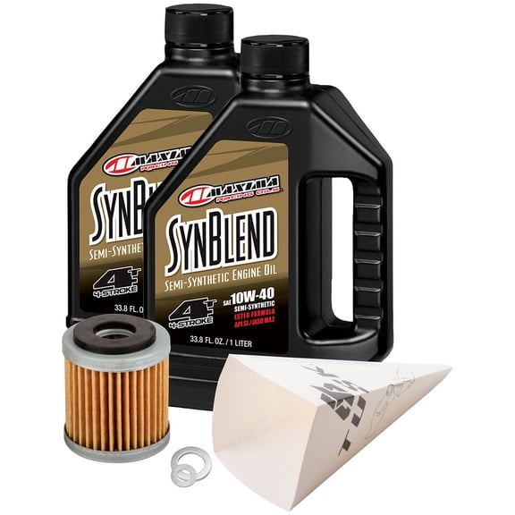 Tusk 152-986-0430 4-Stroke Oil Change Kit Maxima Synthetic Blend 10W-40