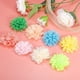 thumbnail image 5 of Uxcell 3.9" Flores de Chiffon Tela de Malla Apliques de Tela Verde Lima 10 Pcs, 5 of 7