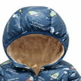 thumbnail image 4 of ATOGUTA Boys Jackets Hooded Windproof Snow Winter Coat Outwear Navy, Size 2T-8, 4 of 5