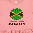 thumbnail image 4 of Inktastic I'm So Cute, I Must Be Jamaican Jamaica Flag Sunflower Girls Toddler Dress, 4 of 5