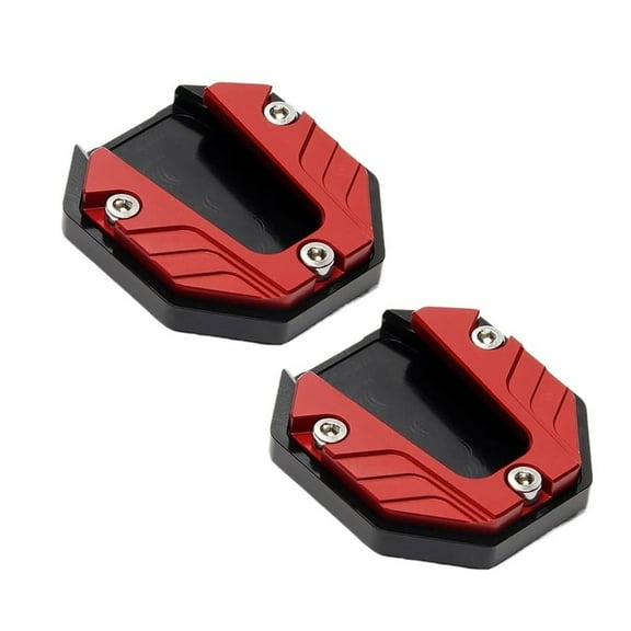 Heavy Duty Motorcycle Side Stand Footrest Expansion Plate with Anti Skid Design Aluminum for Improved Ground