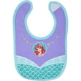 thumbnail image 4 of Disney Princess Belle, Cinderella, Snow White and Ariel Baby Girl Bibs, 5 Piece, 4 of 6