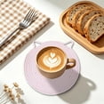 thumbnail image 5 of Woven Round Placemats with Thermal Insulation – Durable, Heat-Resistant Table Mats for Kitchen and Dining Room Settings, 5 of 5