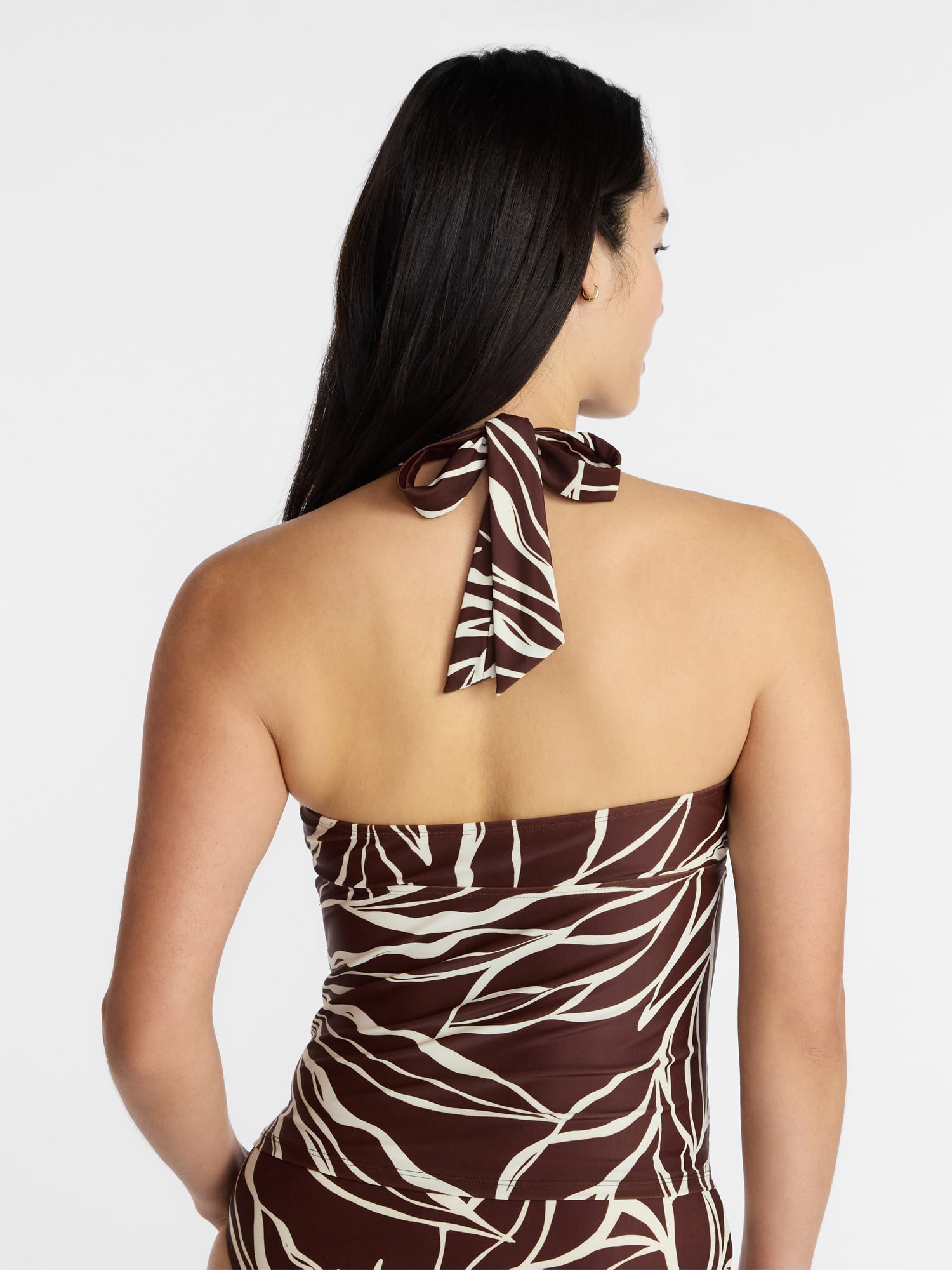 Time and Tru Women's Ruched Tankini Top, Sizes XS-3X