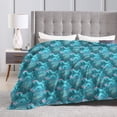 thumbnail image 4 of KLL Fleece Blanket Plush Throw Blanket Seahorse ,Soft Fuzzy Cozy Flannel Blanket for Couch Sofa Bed.(60"x50" ), 4 of 7