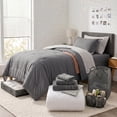 thumbnail image 2 of Virtu College Dorm Room Essentials Complete Set, Twin XL Comforter Set, Dorm Bedding, Twin Xl Bed In a Bag Comforter Set with All Dorm Accessories and Bedding, Grey, 2 of 5