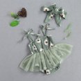 thumbnail image 6 of Douhoow Baby Girls Lace-Up Suspender Romper Fresh Daisy Printing Mesh Yarn Jumpsuit with Headband, 6 of 9