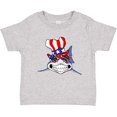thumbnail image 3 of Inktastic 4th of July Patriot Shark Boys or Girls Toddler T-Shirt, 3 of 5