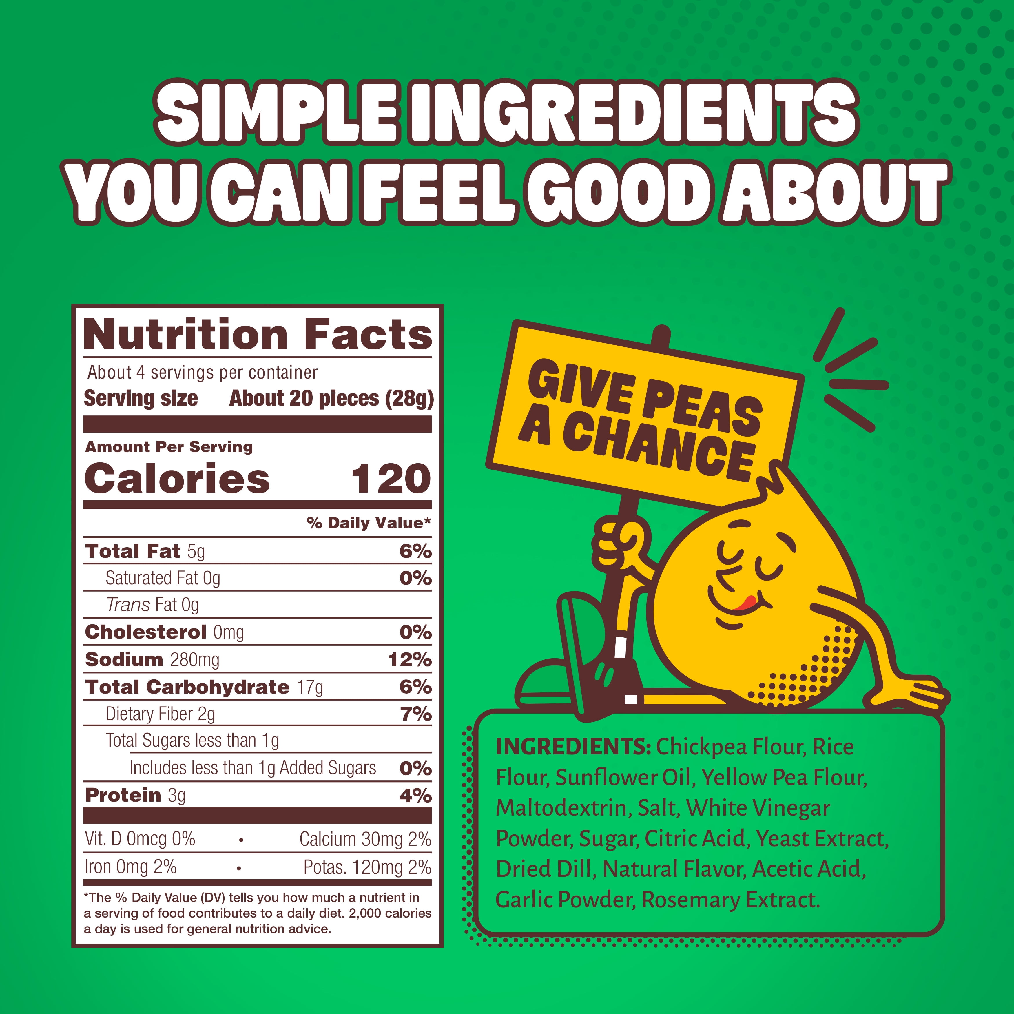 HIPPEAS Chickpea Puffs, Grillo's Dill Pickle, Gluten Free, Dairy Free, 3g Protein, 3.75 oz