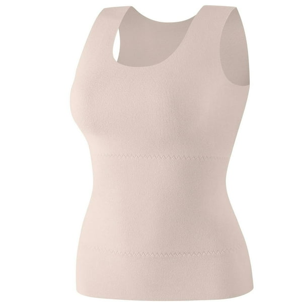 Ropa interior térmica para mujer, cálida, de invierno, de color liso, sin espalda, con relleno, sin costuras, con forro polar, capa base para abrigo de invierno, sujetador de dacrón para mujer.
