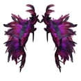thumbnail image 4 of Chal de plumas gótico para fiesta de Halloween, espectáculo de baile, accesorios de plumas de pollo, capa, 4 of 5