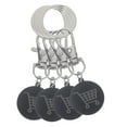thumbnail image 3 of Miangastore Universal Trolley Coin Black Compact 4Pcs 2.95X0.91X0.08In, 3 of 9
