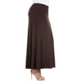 thumbnail image 3 of 24seven Comfort Apparel Plus Size Maxi Skirt, 3 of 4