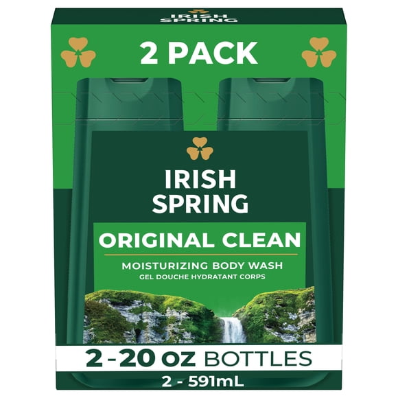 Gel de Ducha Irish Spring Original Clean 591 ml Paquete de 2
