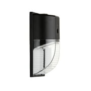 Hyper Tough Direct Wire Pack Light with Clear Lens Cover, Dusk to Dawn, Black, 2000 Lumens, 120V