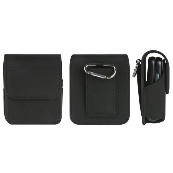 Belt Clip Case Men Waist Bag for Samsung Galaxy Z Flip6 Flip5 6 5 4 3 5G,Moto Razr 50 40 2024,Oppo Find N2 N3 Flip Holster Pouch (Black,For Moto Razr 2023)