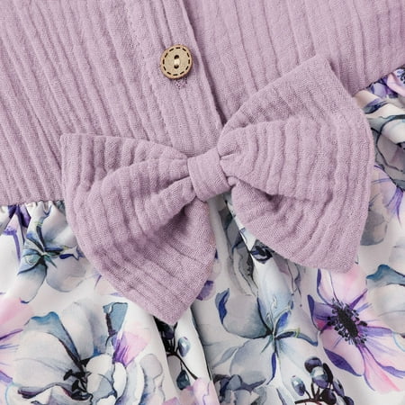 

Gubotare Baby Rompers Long Sleeve Bodysuit Baby Boy Baby Girl Plaid Romper Baby Sweatshirt Romper Ruffle Festival Clothes Fall Winter Outfits with Headband Purple 9-12 Months