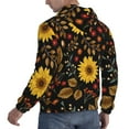 thumbnail image 3 of Bingfone Sunflowers Leaves Men'S Drawstring Hoodie Long Sleeve Pocket Sweatshirts-Xx-Large, 3 of 9