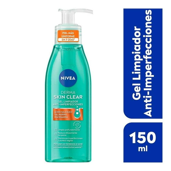 Gel limpiador Nivea Derma skin clear anti-imperfecciones 150ml