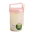thumbnail image 6 of Reusable Overnight Oats Container with Lid and Spoon Leakproof Bpa-free Portable Breakfast Cup for Yogurt Cereal On-the-go Meals, Ukhbmc | Pink, 6 of 7