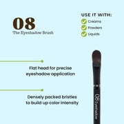 Sephora Collection The Total Brush Set 8PC, 4 Face Brushes, 4 Eye Brushes, Makeup Bag Included, Vegan Makeup Gift Set for All Formula Types