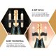 thumbnail image 2 of 24 piezas de clips para botellas de vino, soporte triple para botellas, clips de seguridad para velas, 2 of 6