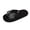 Black, variant on Iyufng Women's Fuzzy Plush Thong Slippers Sparkly Rhinestone Bow Decor Soft Cozy Indoor House Flip Flop Slides