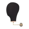 thumbnail image 1 of Soporte para cabeza de maniquí, soporte para exhibición de sombreros, pelucas, sombreros y gorras, soporte para exhibición de cabeza de maniquí de lona Negro, 1 of 9