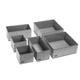 thumbnail image 1 of 6 Pcs Cajas De Almacenamiento Y Organizador De Ropa En Tela Belug,Gris, 1 of 5