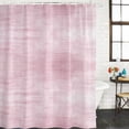 thumbnail image 2 of Dusty Rose Bathroom Shower Curtains with 12 Hooks Waterproof Shower Curtain for Stalls and Bathtubs Vintage Solid Color Modern Minimalist Distressed Decorative Bathroom Privacy Curtain 36x78 Inches, 2 of 9