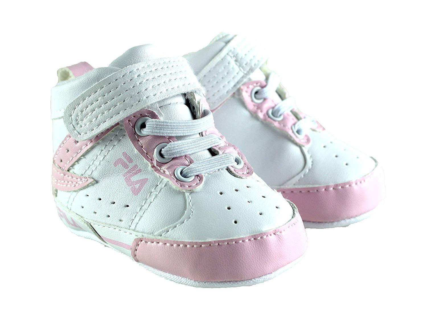 Sneaker Crib Shoe White/Pink 