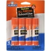 Elmer's Washable Glue Stick, 0.24 Ounce, Clear, Pack of 4