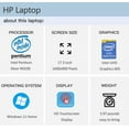 thumbnail image 5 of HP 17.3" Touchscreen Laptop, Intel Pentium Silver N5030, 16GB, 1TB SSD, Silver, 5 of 6