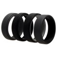 thumbnail image 1 of Juego Anillos Boda Silicona 2 Capas Biselados 8 mm Gris ROQ, 1 of 1