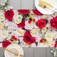 thumbnail image 3 of SUNOLIFE Floral Table Runner Flower Wedding Table Runner for Dining Birthday Anniversary Party Decoration 13 x 60 Inch, 3 of 4