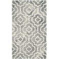 thumbnail image 2 of Safavieh Dip Dye Lairos Distressed Wool Area Rug, Gray/Ivory, 3' x 5', 2 of 11