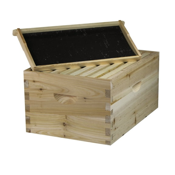 NuBee 8 Frame Deep Brood Box with Frames & Foundations (Unassembled)