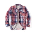 thumbnail image 6 of Zeagoo Women's Fleece Sherpa Jacket Casual Long Sleeve Button Down Flannel Shacket Shirt Winter Coat with Pockets, 6 of 6