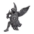 thumbnail image 1 of Figura decorativa de ángel guerrero de estilo retro europeo, estatua de ángel para decoración de escritorio, vitrina, librería, aniversario u oficina. Plata, 1 of 8