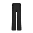 thumbnail image 3 of Casual Linen Trousers For Everyday Comfort And Stylish With Button Detail In A Revamped Classic Style For Men, 3 of 4