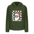 thumbnail image 3 of qucoqpe Womens Christmas Wool Fuzzy Fleece Hoodies Sweatshirts 2025 Casual Long Sleeve Baggy Pullover Sweater Tops Winter Clothing with Pockets, 3 of 5