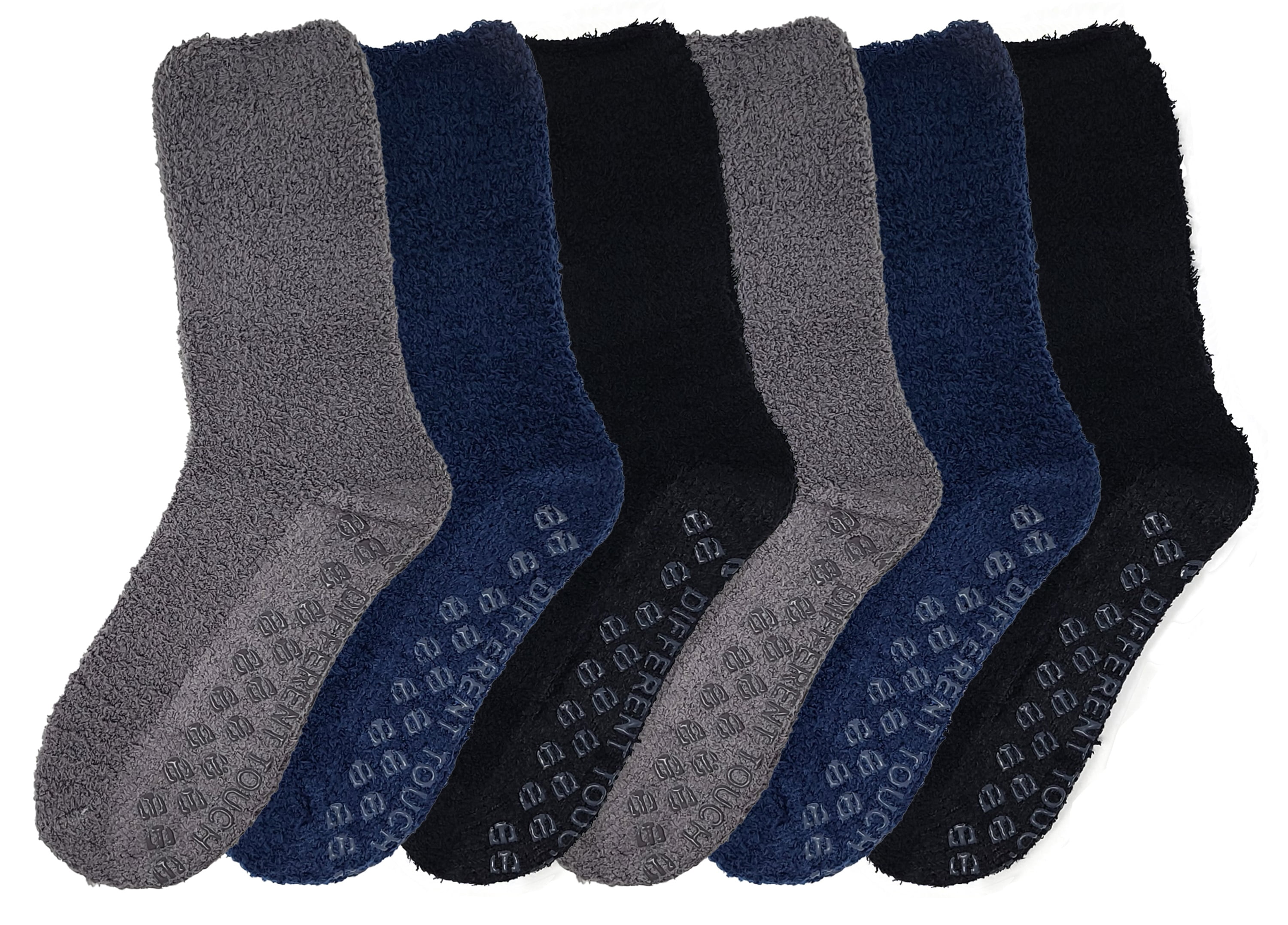 Non Slip Socks for Men Women Cozy Fuzzy Home Lounge Slipper Socks - Walmart.com