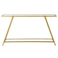 thumbnail image 6 of Evelyn&Zoe Yair 52" Wide Rectangular Console Table, Brass, 6 of 7