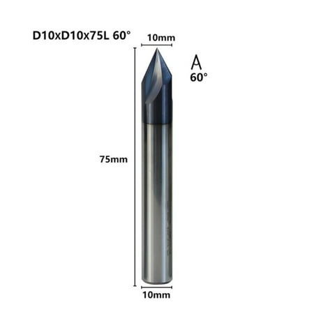 

3 Flute Chamfer Milling Cutter 60 Degrees Router Bit Tungsten Carbide Chamfer