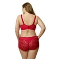 thumbnail image 2 of Elila Women&rsquo;s Plus Size Lacey Curves Underwire Bra, Full Coverage Support, Style 2311 2311 Red, 2 of 3