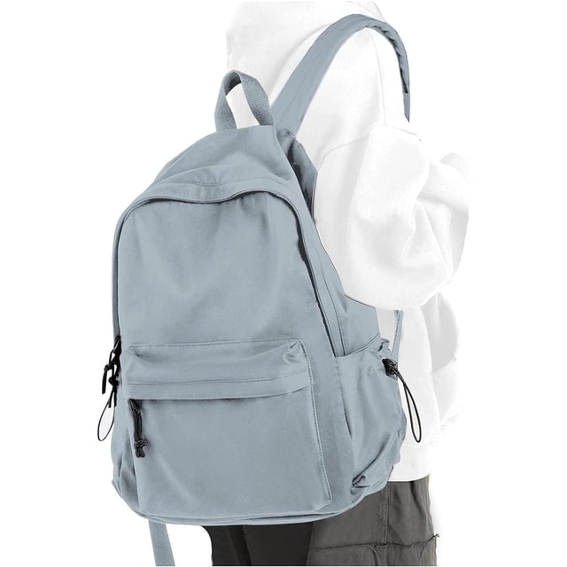Sac à Dos d'École pour Filles Résistant à l'Eau Sac de Livres pour le Secondaire Sac à Dos Simple pour Ados Garçons Filles, Sac à Dos Léger Simple pour le Secondaire Sac de Jour