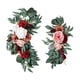 thumbnail image 4 of Boda rústica Guirnalda Arreglo floral Flores de seda hechas a mano Flores artificiales Botín para boda Banquete Recepción de pared Cenador Estilo D perfecl Guirnalda de arco de boda, 4 of 8